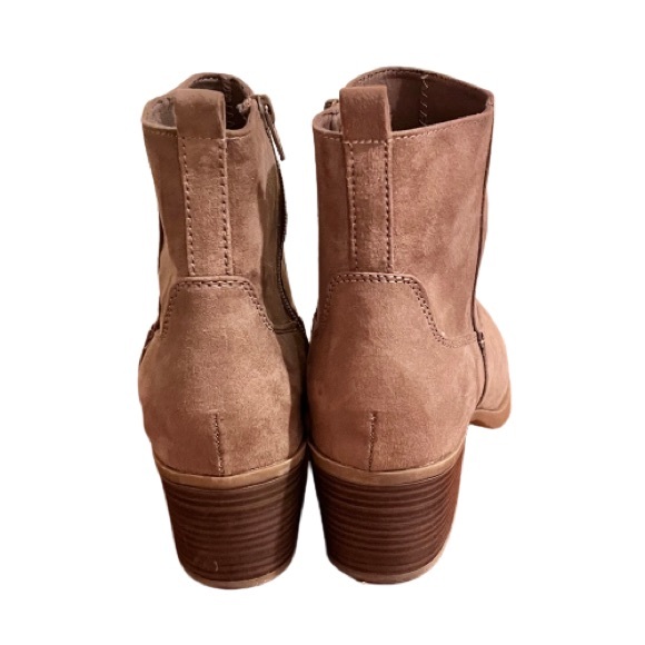 Suede Western Ankle boots in Mocha Latte - Picture 5 of 8
